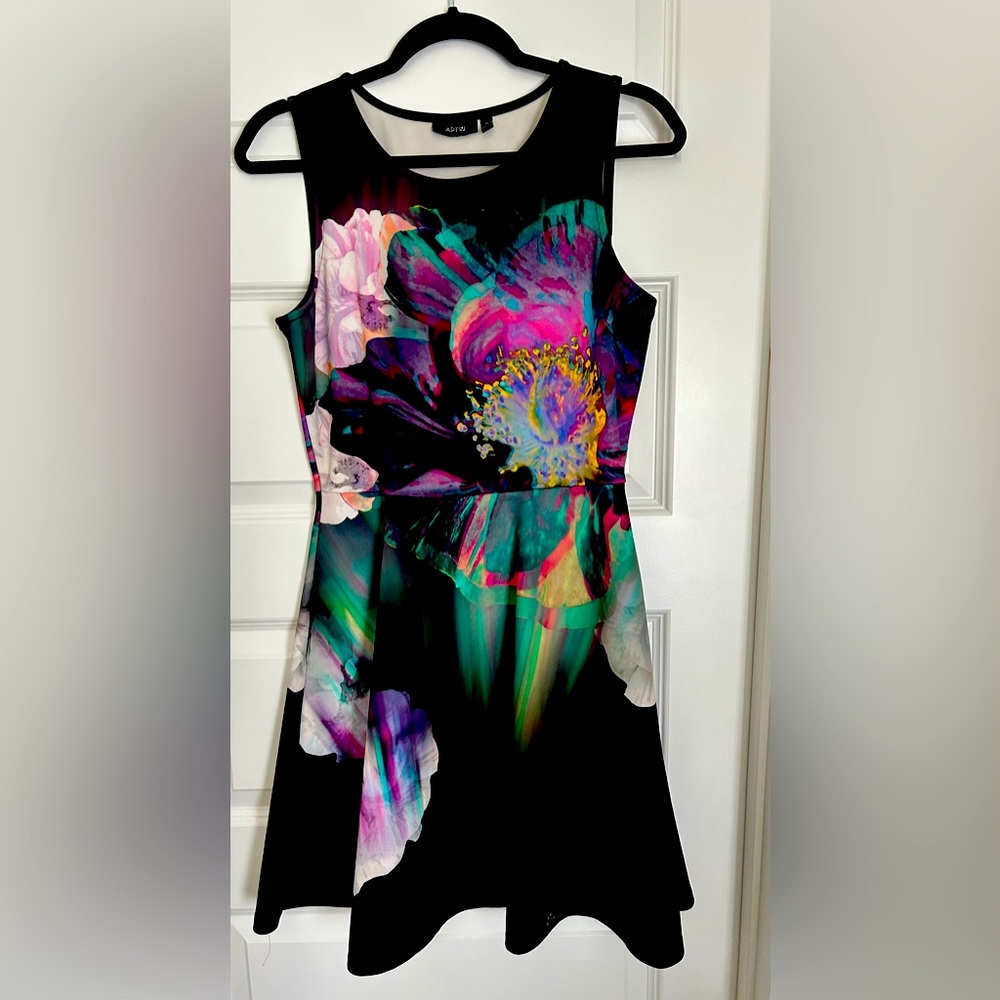Apt. 9 Fit & Flare Watercolor A-Line Dress